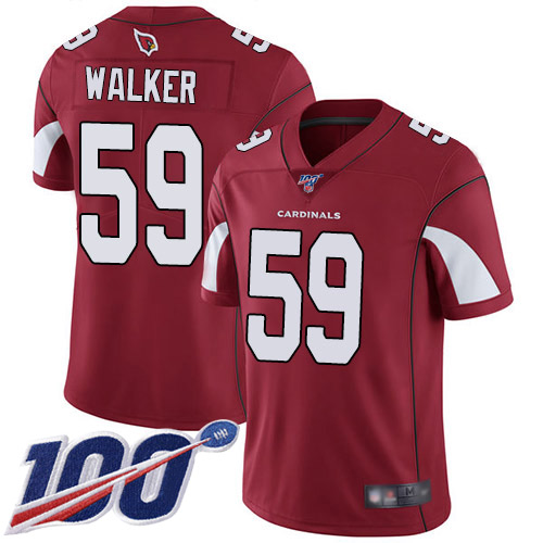 Arizona Cardinals Limited Red Men Joe Walker Home Jersey NFL Football #59 100th Season Vapor Untouchable